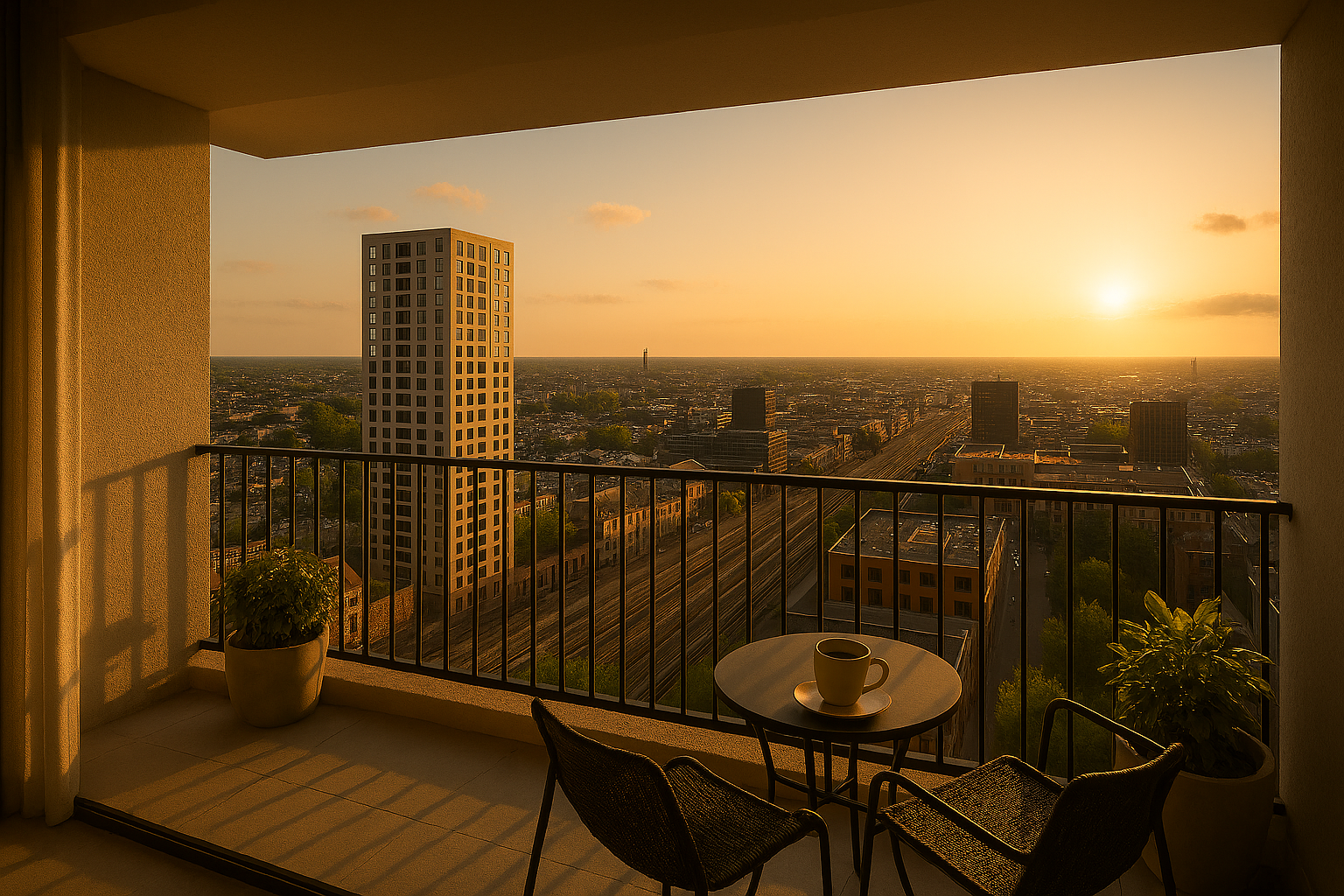 Uitzicht Zonsondergang Deburgemeester Ai